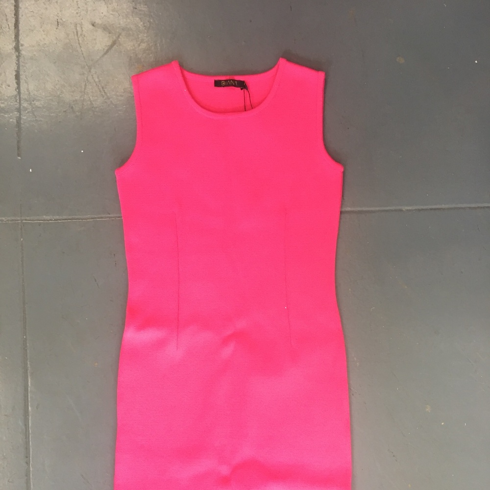 Biana knit pink dress